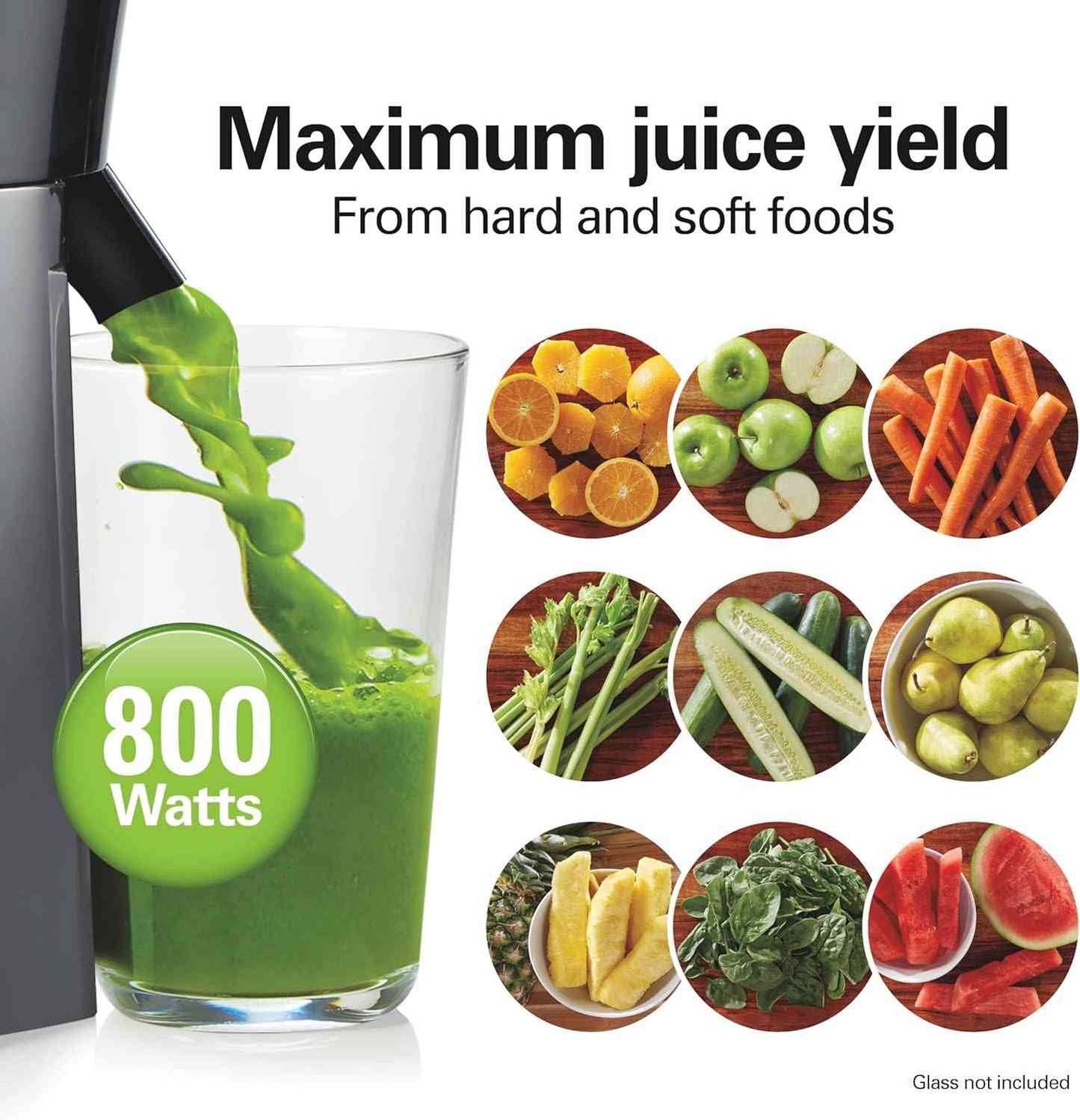 Hamilton Beach Juicer Machine,  Big Mouth 800 Watt Wide-Chute Juice Extractor Hamilton Beach