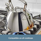 All-Clad Specialty Stainless Steel Tea Kettle 2 QT with whistle and induction-compatible base