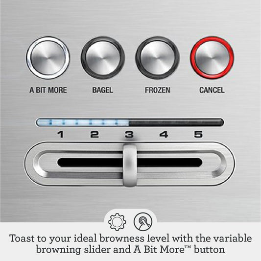 Breville BTA720XL Bit More 2-Slice Toaster, Brushed Stainless Steel