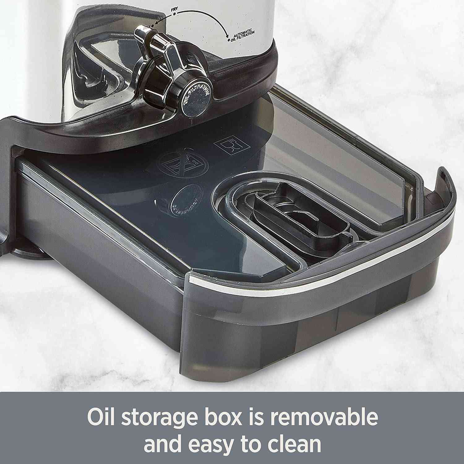All-Clad 3.5L Deep Fryer stainless steel with digital controls and oil filtration system
