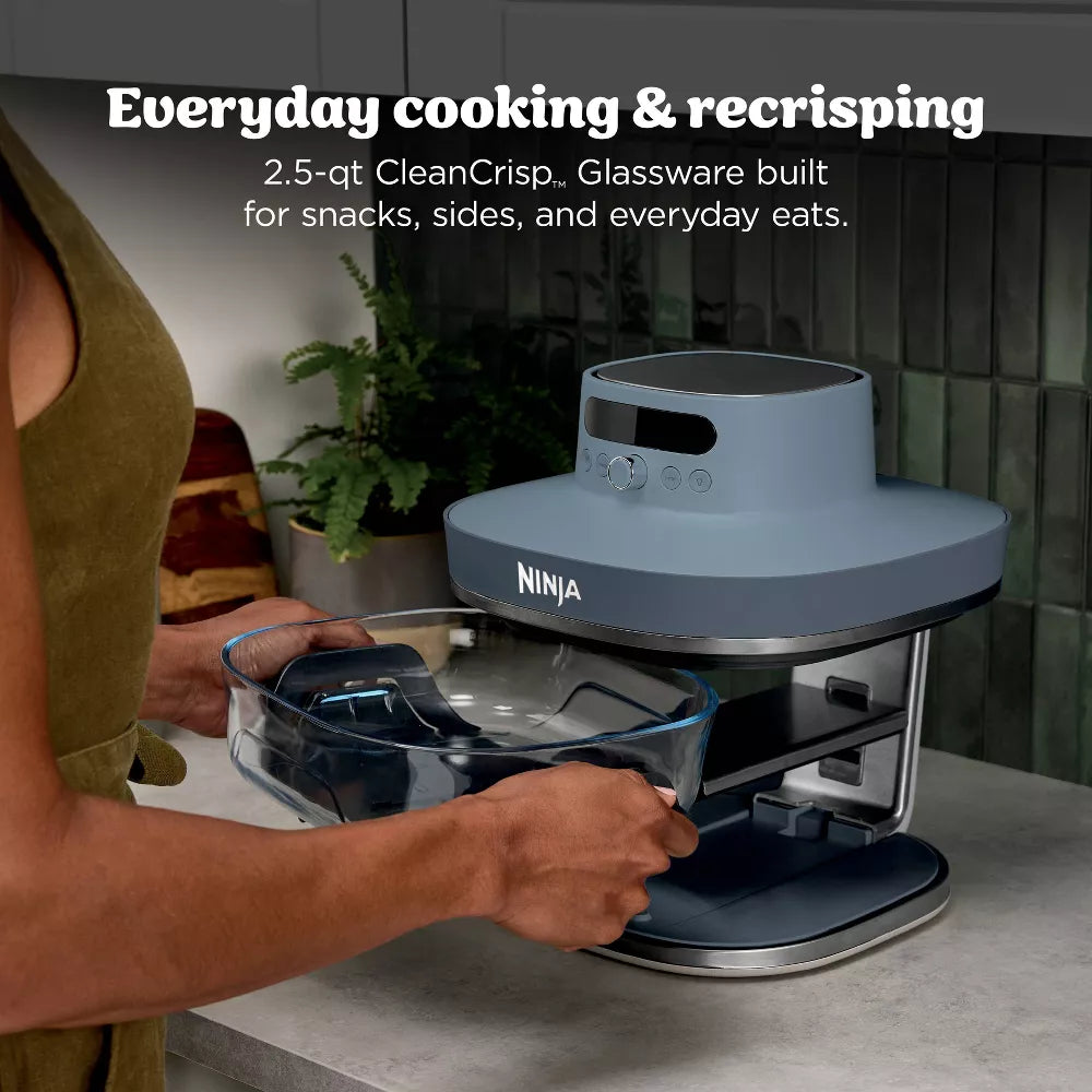 Ninja 6qt and 2.5qt Crispi Pro 6-in-1 Non-Toxic Glass Container Countertop Air Fryer