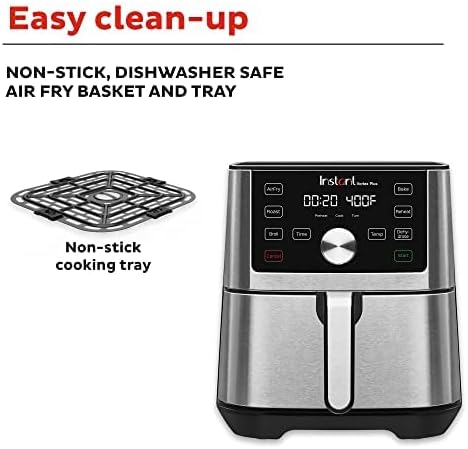 Instant Pot 6-Qt XL Vortex Plus Air Fryer 6-in-1 Functions Stainless-Steel
