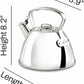 All-Clad Specialty Stainless Steel Tea Kettle 2 QT with whistle and induction-compatible base