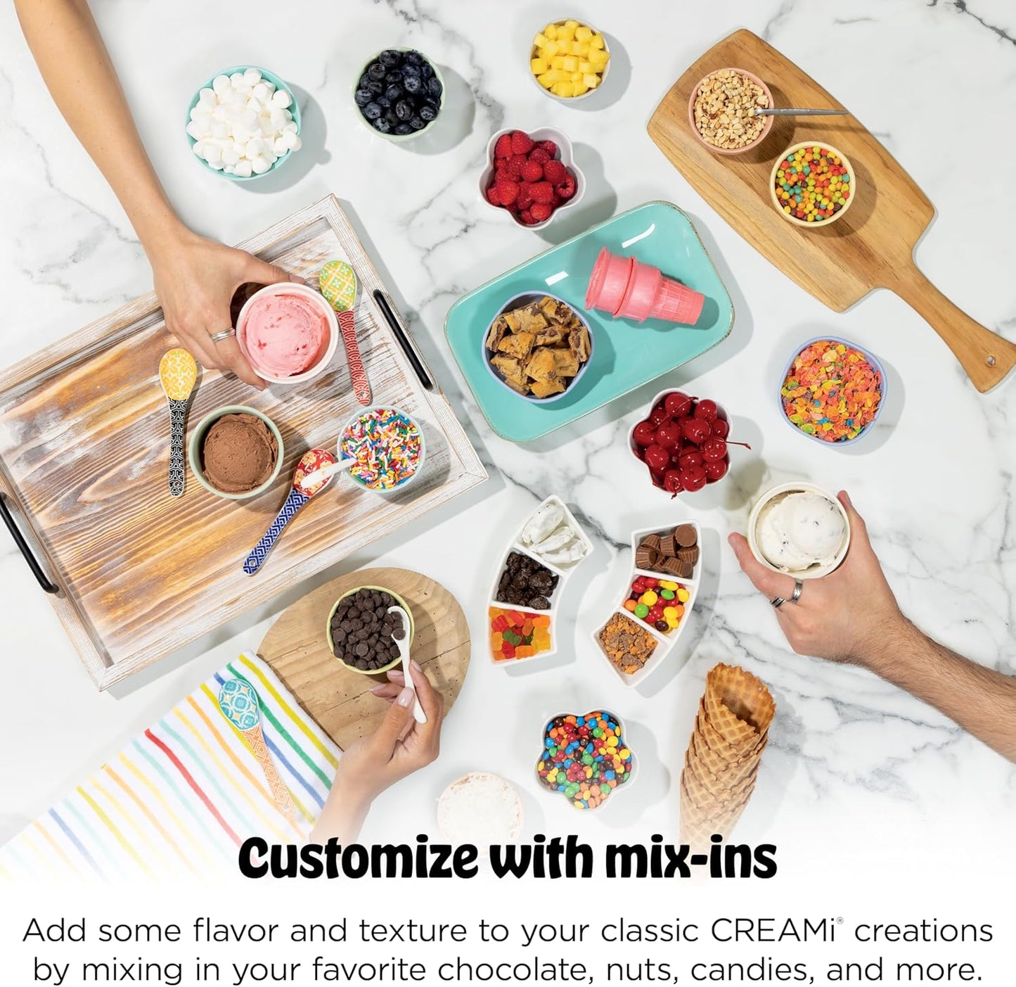 Ninja CREAMi Scoop & Swirl Ice Cream Maker, Soft Serve Desserts, Sorbet, Milkshakes