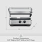 Breville BGR700BSS the Sear and Press Countertop Electric Grill